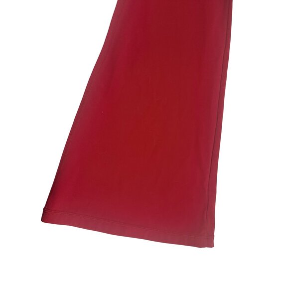 Red Sculpting Jumpsuit | Cutout Back | Scrunch Bum | Flare Leg | Size M - Picture 5 of 7